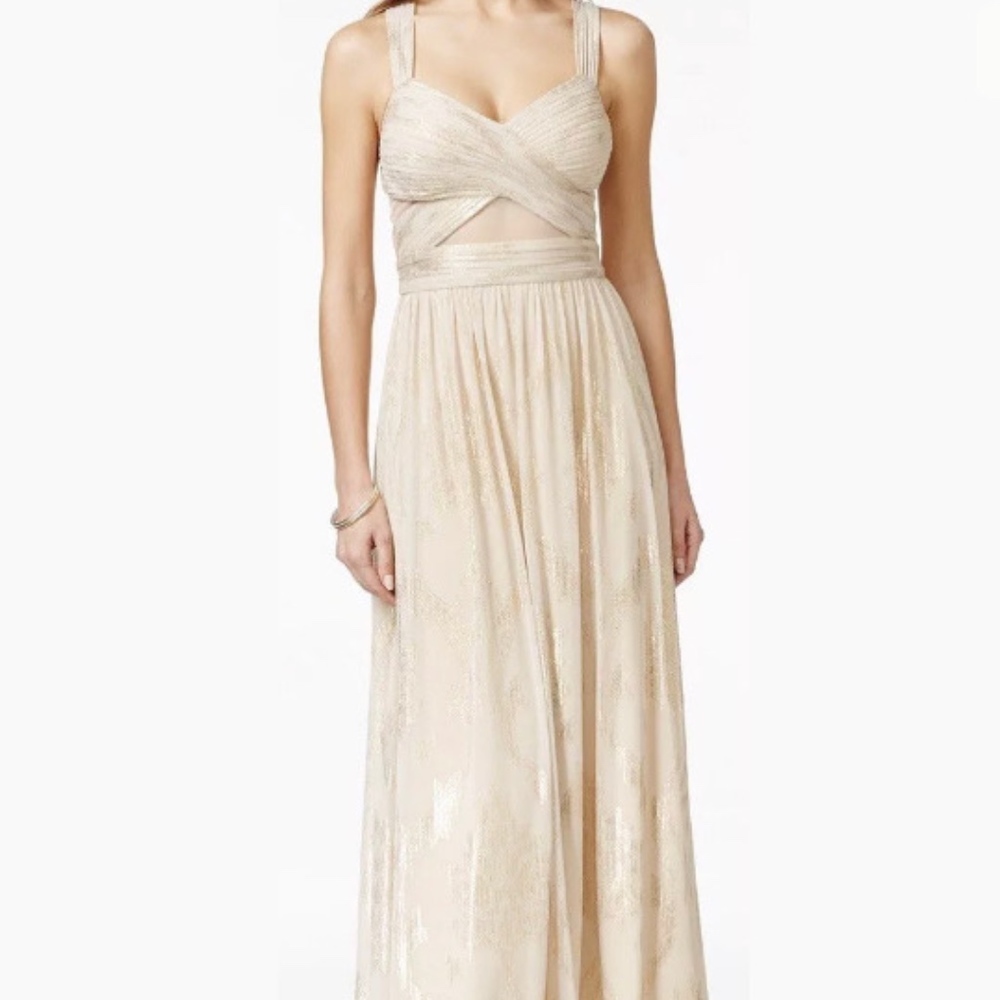 New B&A By Betsy & Adam Sleeveless Long Gown Eveni